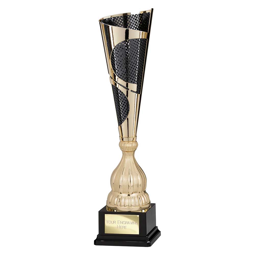 Quest Laser Cut Trophy Cup Gold and Black 5 Quest Laser Cut Trophy Cup Gold and Black - Image 5