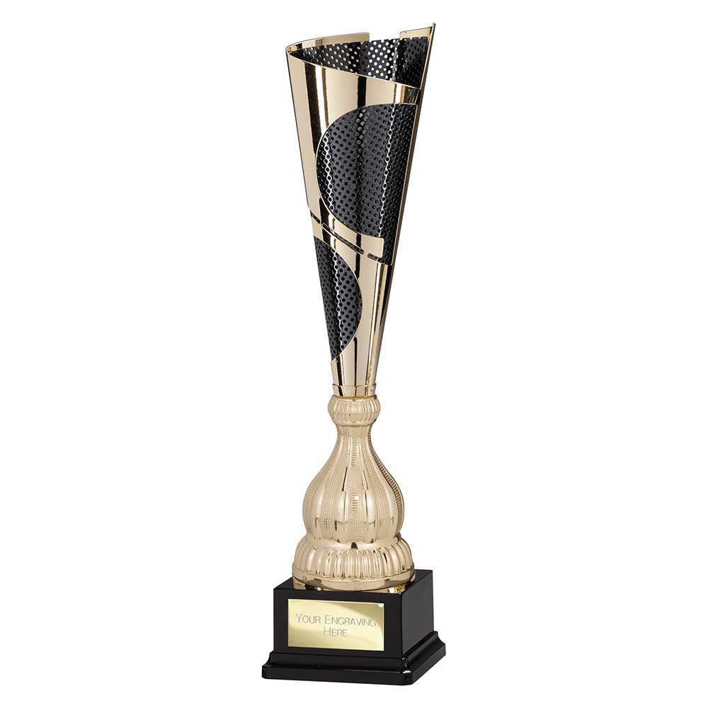 Quest Laser Cut Trophy Cup Gold and Black 6 Quest Laser Cut Trophy Cup Gold and Black - Image 6
