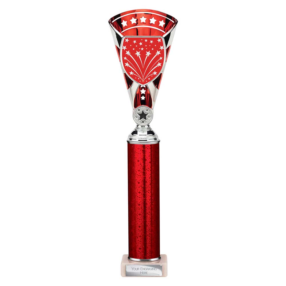 Cobra Star Trophy Cup Multi Award Tube Trophy Red and Silver 8 Cobra Star Trophy Cup Multi Award Tube Trophy Red and Silver - Image 8
