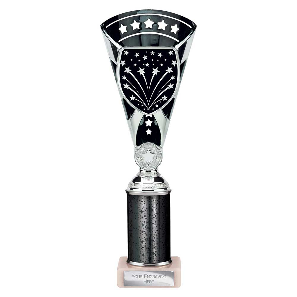 Cobra Star Trophy Cup Multi Award Tube Trophy Black and Silver 3 Cobra Star Trophy Cup Multi Award Tube Trophy Black and Silver - Image 3