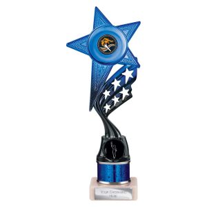 Innov8 Multi Award Tube Trophy Blue and Black