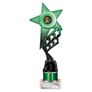 Innov8 Multi Award Tube Trophy Green and Black