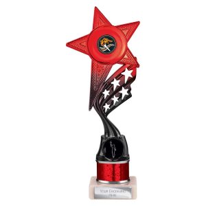 Innov8 Multi Award Tube Trophy Red and Black