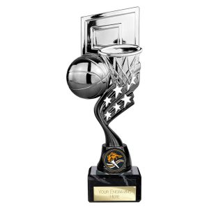 Innov8 Basketball Trophy Silver and Black