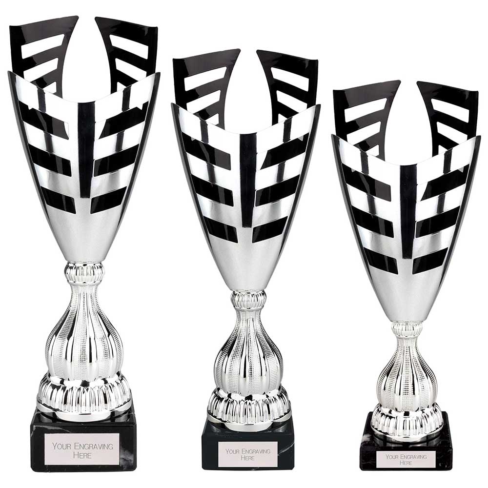 Paramount Laser Trophy Cup Silver and Black 2 Paramount Laser Trophy Cup Silver and Black - Image 2
