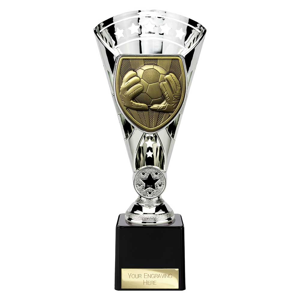 Cobra Star Trophy Cup Football Goal Keeper Silver 1 Cobra Star Trophy Cup Football Goal Keeper Silver